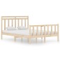 vidaXL Massivholzbett Schwarz 120x190 cm vidaXL Massivholzbett Schwarz 120x190 cm