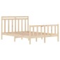 vidaXL Massivholzbett Schwarz 120x190 cm vidaXL Massivholzbett Schwarz 120x190 cm