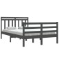 vidaXL Massivholzbett Grau 120x190 cm vidaXL Massivholzbett Grau 120x190 cm