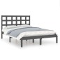 vidaXL Massivholzbett Grau 160x200 cm vidaXL Massivholzbett Grau 160x200 cm