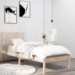 vidaXL Massivholzbett 90x200 cm