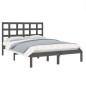 vidaXL Massivholzbett Grau 180x200 cm vidaXL Massivholzbett Grau 180x200 cm