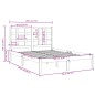 vidaXL Massivholzbett Grau 180x200 cm vidaXL Massivholzbett Grau 180x200 cm