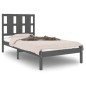 vidaXL Massivholzbett Grau 90x190 cm vidaXL Massivholzbett Grau 90x190 cm