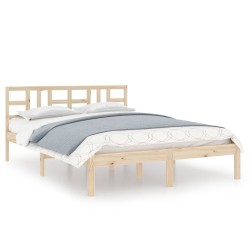 vidaXL Massivholzbett 120x190 cm