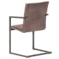 Freischwinger 2 Stk. Braun Echtleder Freischwinger 2 Stk. Braun Echtleder