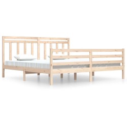 vidaXL Massivholzbett 200x200 cm