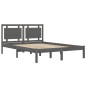 vidaXL Massivholzbett Grau 120x200 cm vidaXL Massivholzbett Grau 120x200 cm