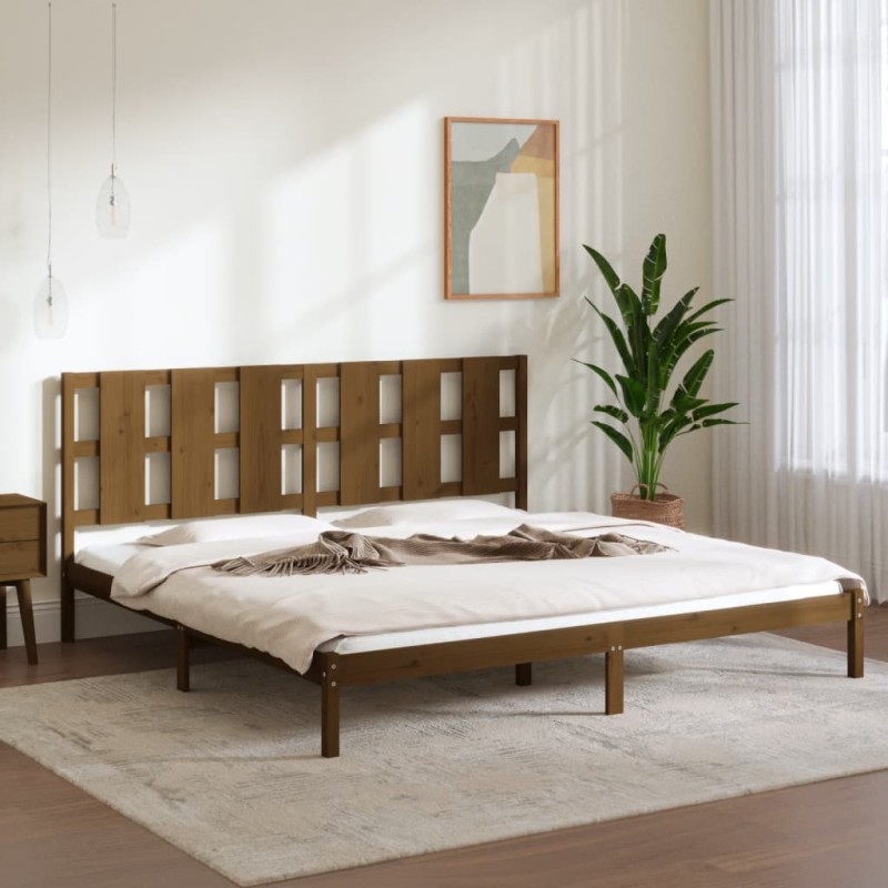 vidaXL Massivholzbett Honigbraun 180x200 cm vidaXL Massivholzbett Honigbraun 180x200 cm