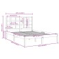vidaXL Massivholzbett Weiß 200x200 cm vidaXL Massivholzbett Weiß 200x200 cm