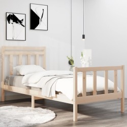 vidaXL Massivholzbett 90x190 cm