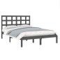 vidaXL Massivholzbett Grau 200x200 cm vidaXL Massivholzbett Grau 200x200 cm