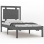 vidaXL Massivholzbett Grau 90x200 cm vidaXL Massivholzbett Grau 90x200 cm