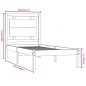 vidaXL Massivholzbett Schwarz 100x200 cm vidaXL Massivholzbett Schwarz 100x200 cm
