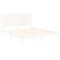 vidaXL Massivholzbett Weiß 150x200 cm vidaXL Massivholzbett Weiß 150x200 cm