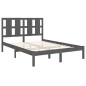vidaXL Massivholzbett Grau Kiefer 140x190 cm vidaXL Massivholzbett Grau Kiefer 140x190 cm