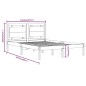 vidaXL Massivholzbett Grau 140x200 cm vidaXL Massivholzbett Grau 140x200 cm