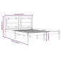 vidaXL Massivholzbett Honigbraun 180x200 cm vidaXL Massivholzbett Honigbraun 180x200 cm