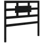 vidaXL Massivholzbett Schwarz 75x190 cm vidaXL Massivholzbett Schwarz 75x190 cm