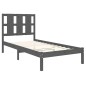 vidaXL Massivholzbett Grau Kiefer 90x200 cm vidaXL Massivholzbett Grau Kiefer 90x200 cm