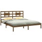 vidaXL Massivholzbett Honigbraun 200x200 cm vidaXL Massivholzbett Honigbraun 200x200 cm