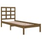 vidaXL Massivholzbett Honigbraun 100x200 cm vidaXL Massivholzbett Honigbraun 100x200 cm