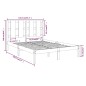 vidaXL Massivholzbett Honigbraun 135x190 cm vidaXL Massivholzbett Honigbraun 135x190 cm
