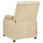Massagesessel Creme Wildleder-Optik Massagesessel Creme Wildleder-Optik