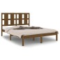 vidaXL Massivholzbett Honigbraun 120x190 cm
