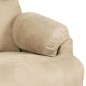 Massagesessel Creme Wildleder-Optik Massagesessel Creme Wildleder-Optik