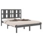 vidaXL Massivholzbett Grau 120x190 cm vidaXL Massivholzbett Grau 120x190 cm
