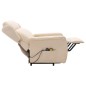 Massagesessel mit Aufstehhilfe Creme Stoff