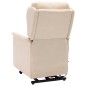 Massagesessel mit Aufstehhilfe Creme Stoff