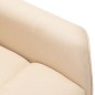 Massagesessel mit Aufstehhilfe Creme Stoff