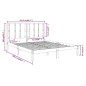 vidaXL Massivholzbett Honigbraun 150x200 cm