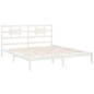 vidaXL Massivholzbett Weiß 160x200 cm vidaXL Massivholzbett Weiß 160x200 cm