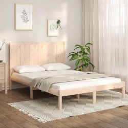 vidaXL Massivholzbett Kiefer 120x190 cm