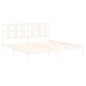 vidaXL Massivholzbett Weiß Kiefer 200x200 cm vidaXL Massivholzbett Weiß Kiefer 200x200 cm