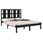 vidaXL Massivholzbett Schwarz 120x190 cm vidaXL Massivholzbett Schwarz 120x190 cm