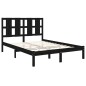 vidaXL Massivholzbett Schwarz 120x190 cm vidaXL Massivholzbett Schwarz 120x190 cm