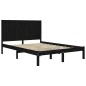 vidaXL Massivholzbett Schwarz Kiefer 160x200 cm vidaXL Massivholzbett Schwarz Kiefer 160x200 cm