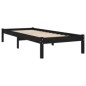 vidaXL Massivholzbett Schwarz 100x200 cm vidaXL Massivholzbett Schwarz 100x200 cm