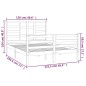 vidaXL Massivholzbett 120x190 cm vidaXL Massivholzbett 120x190 cm
