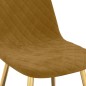 Esszimmerstühle 2 Stk. Braun Samt Esszimmerstühle 2 Stk. Braun Samt
