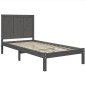 vidaXL Massivholzbett Grau Kiefer 90x200 cm vidaXL Massivholzbett Grau Kiefer 90x200 cm