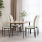 vidaXL Esszimmerstühle 4 Stk. Creme Samt vidaXL Esszimmerstühle 4 Stk. Creme Samt
