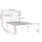 vidaXL Massivholzbett Honigbraun 150x200 cm vidaXL Massivholzbett Honigbraun 150x200 cm