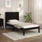 vidaXL Massivholzbett Schwarz Kiefer 90x190 cm vidaXL Massivholzbett Schwarz Kiefer 90x190 cm