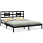 vidaXL Massivholzbett Schwarz 180x200 cm vidaXL Massivholzbett Schwarz 180x200 cm