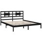 vidaXL Massivholzbett Schwarz 180x200 cm vidaXL Massivholzbett Schwarz 180x200 cm